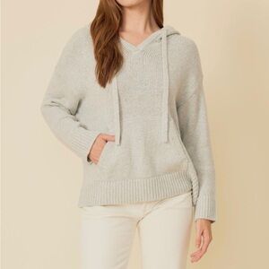 Revolve One Grey Day Nicolette Hoodie Knitted Size XS